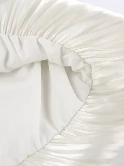 Chemisier dos nu à épaules dénudées pour femme - Haut élégant à manches lanternes et coupe ample avec foulard - Collection Fairycore Printemps 2026