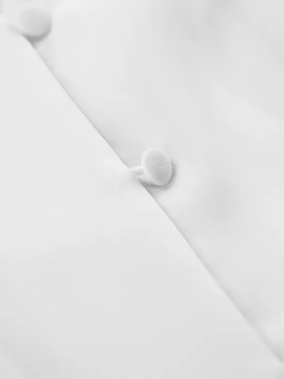 Chemisier péplum blanc élégant pour femme - Col V dos nu manches lanternes coupe ajustée - Idéal pour le printemps et le soir (2026)
