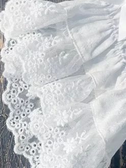 Chemisiers Lolita doux n艙uds en dentelle haut Lolita à manches courtes chemise Lolita noire en dentelle
