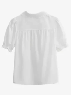 Chemisiers Lolita doux hauts Lolita blancs à manches courtes et volants chemise Lolita