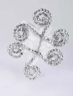 Cheveux Argent strass Ballet 2026 Accessoires pour femmes Déguisements Halloween