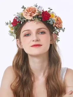 Coiffe de mariage en velours côtelé Accessoires pour cheveux de mariée