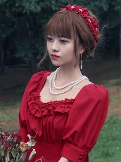 Coiffe noire Lolita Cathighness Headwear Bandeau Lolita