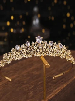 coiffe de mariage diadème accessoires de cheveux de mariée en métal
