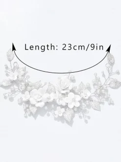 Coiffes Accessoires de cheveux en métal de mariage pour la mariée