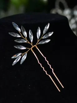 Coiffes Chapeaux de mariage Accessoires de cheveux de mariée strass