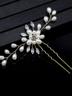 Coiffes Accessoires de cheveux en métal de mariage pour la mariée