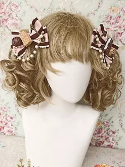 Coiffe Sweet Bows accessoires Lolita coiffe deux pièces vert menthe