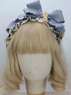 Coiffure Accessoires Mginonne Lolita Cameo Pink Ruffles Bows Couvre-chef Divers