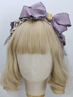 Coiffure Accessoires Mginonne Lolita Cameo Pink Ruffles Bows Couvre-chef Divers