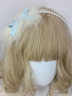 Coiffure Accessoires Mignonne Lolita Perles Bleues N艙uds Chapeaux Divers