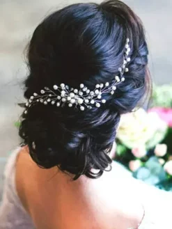 Coiffure mariage 2026 Chic Coiffure de mariage transparent de fiançailles Coiffure
