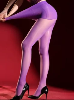 Collants et bas pour femmes gris à imprimé floral sans coutures ultra-extensibles invisibles et transparents