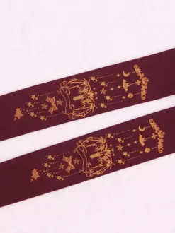 Collants Lolita noir Déguisements Halloween Demon Cross Gilding velours Lolita Jersey