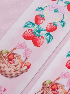 Collants Sweet Lolita Rose Spandex Motif Fruits Accessoires Lolita