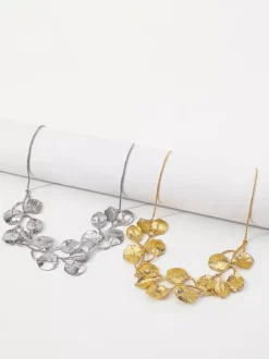 Collier en forme de feuille pour femme 2026