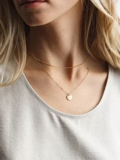 Collier en métal chaîne superposée accessoire bijoux pour femmes adultes