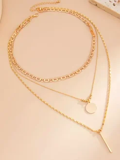 Collier en métal chic et décontracté pour femme et adulte
