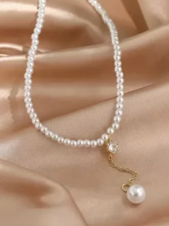 Colliers de mariage Collier de mariage en or blanc