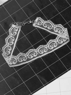 Colliers de mariage gothiques noirs Collier de mariage noir