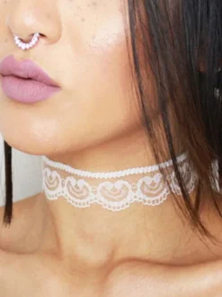 Colliers de mariage gothiques noirs Collier de mariage noir