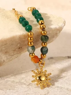 Collier tendance en perles colorées Sun Chic