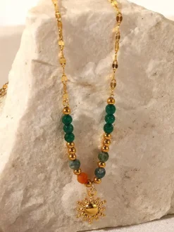 Collier tendance en perles colorées Sun Chic