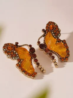 Collier vintage à maillons papillon chaîne en alliage bijou décontracté pour femme/adulte 45-60 cm