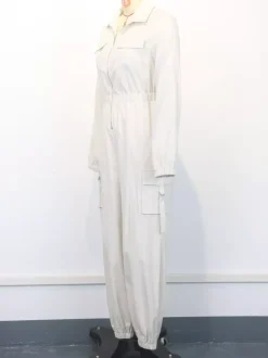 Combinaison cargo avec taille élastique et poches pour femme 2026