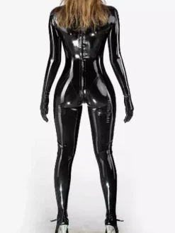 Combinaison en cuir verni Zentail pour femme en latex et ammoniaque