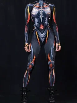Combinaison Zentai néon costume de cosplay d'Halloween impression numérique 3D combinaison phosphorescente UV combinaison moulante Zentai pour les fêtes d'Halloween