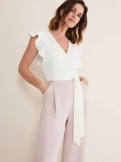 Combinaison de mariage tenue de mère de mariée combinaison sans manche col v