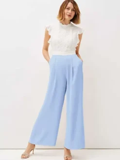 Combinaison de mariage tenue de mère de mariée col rond sans manche zip sur dos