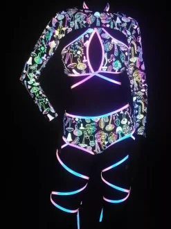 Combinaison imprimée pour Halloween déguisement de cosplay combinaison moulante Zentai pour les fêtes d'Halloween