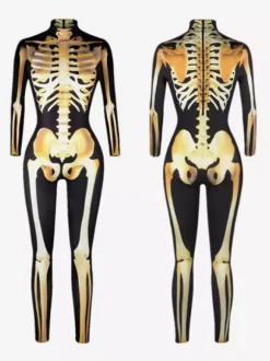 Combinaison néon déguisement impression numérique 3D combinaison phosphorescente UV style Zentai costume de cosplay d'Halloween en polyester.