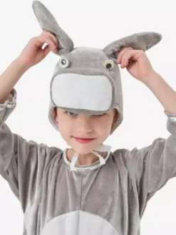 Combinaison pyjama Kigurumi Animal Halloween Enfant Polyester Chapeau Combinaison