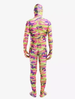 Combinaisons zentai camouflage Costume de zentai enveloppé unisexe en lycra spandex multicolore effet camouflage Déguisements Halloween