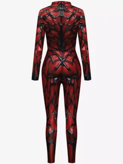 Combinaisons zentai monstre Halloween Combinaison d'Halloween pour femmes Scary Scary Scary Lycra Spandex Catsuit Zentai