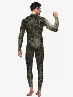 Combinaisons zentai monstre Halloween Combinaison Zentai pour hommes impression 3D motif peau de serpent animal combinaison sexy costumes de cosplay body de fête moulant