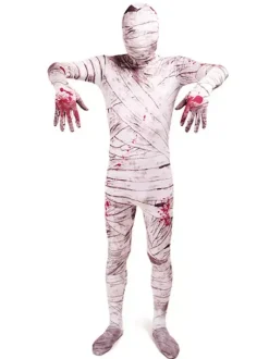 Combinaisons zentai monstre Halloween Costume Zentai pour maman blanche  Body complet en Lycra et spandex