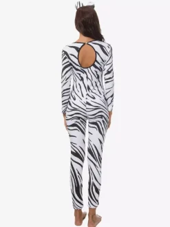 Combinaisons zentai motifs Costume de cosplay sexy en polyester zentai avec combinaison zèbre