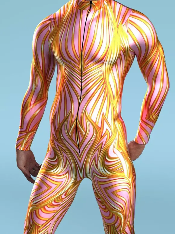 Combinaisons zentai motifs Halloween Combinaison Cyberpunk armure mécanique cool costume de cosplay Halloween pour hommes et femmes