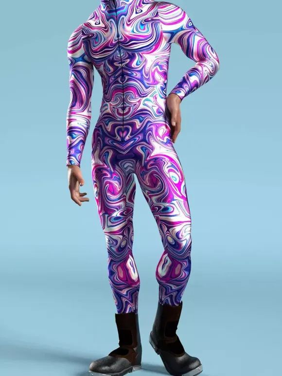 Combinaisons zentai motifs Halloween Combinaison Cyberpunk armure mécanique cool costume de cosplay Halloween pour hommes et femmes