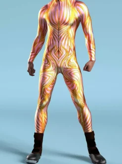 Combinaisons zentai motifs Halloween Combinaison Cyberpunk armure mécanique cool costume de cosplay Halloween pour hommes et femmes