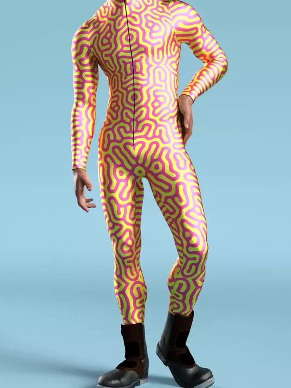 Combinaisons zentai motifs Halloween Combinaison Cyberpunk armure mécanique cool costume de cosplay Halloween pour hommes et femmes