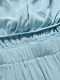 Combinaisons Longs Femme avec Epaule Dénudée Coupe Cintrée à Lacets Unicolore