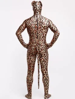 Combinaisons zentai animales Zentai Animal En Lycra Spandex à Motif Léopard Déguisements Halloween