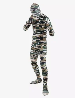 Combinaisons zentai camouflage Toussaint Cosplay Costume de zentaï enveloppé excellent unisexe en lycra spandex multicolore camouflage Halloween