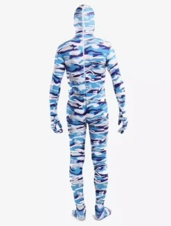 Combinaisons zentai camouflage Toussaint Cosplay Costume de zentaï enveloppé unisexe en lycra spandex multicolore camouflage Déguisements Halloween