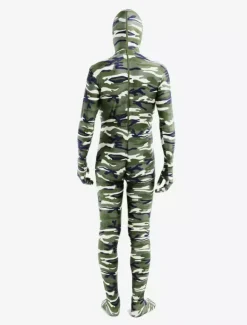 Combinaisons zentai camouflage Costume populaire de zentai enveloppé unisexe en lycra spandex multicolore camouflage Halloween